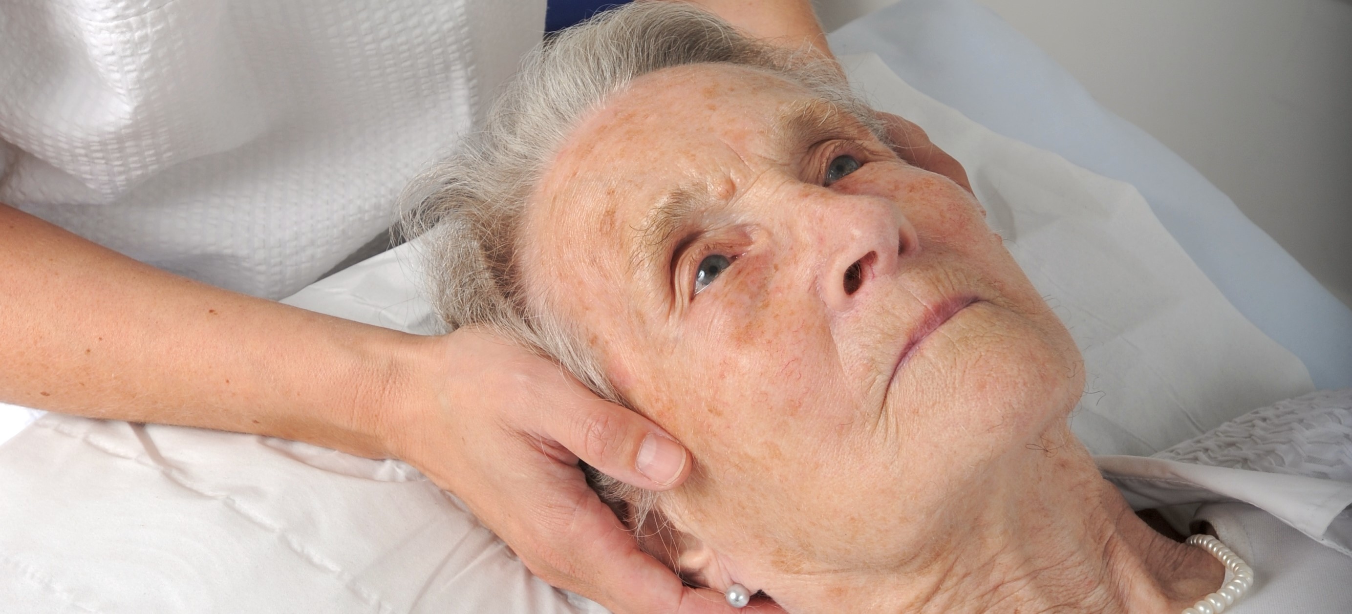 Elderley having cranial Osteopathy